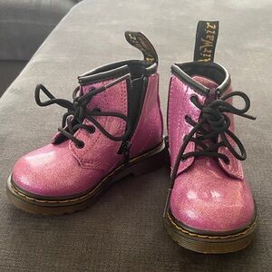Dr. Martens Shimmering Pink Boots